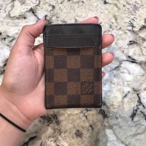 AUTHENTIC LOUIS VUITTON CARD HOLDER WITH CLIP